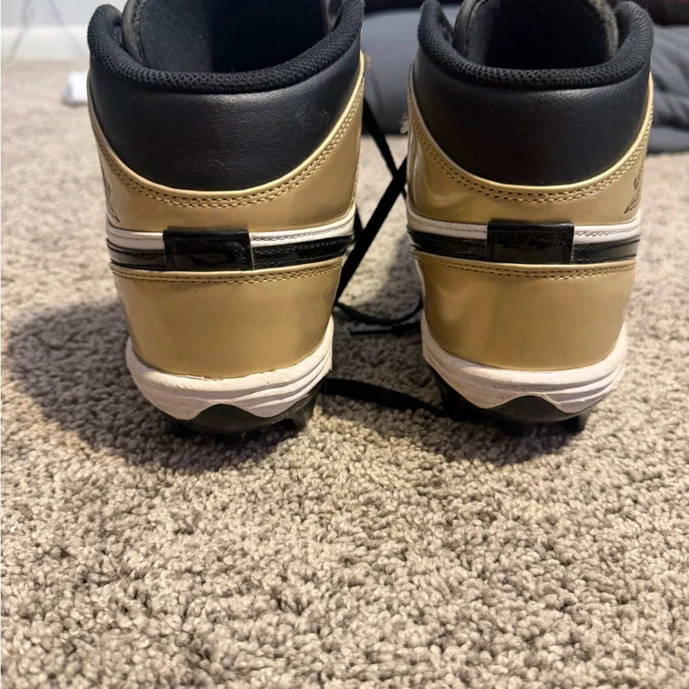 Nike Black and Gold High-Top Sneakers